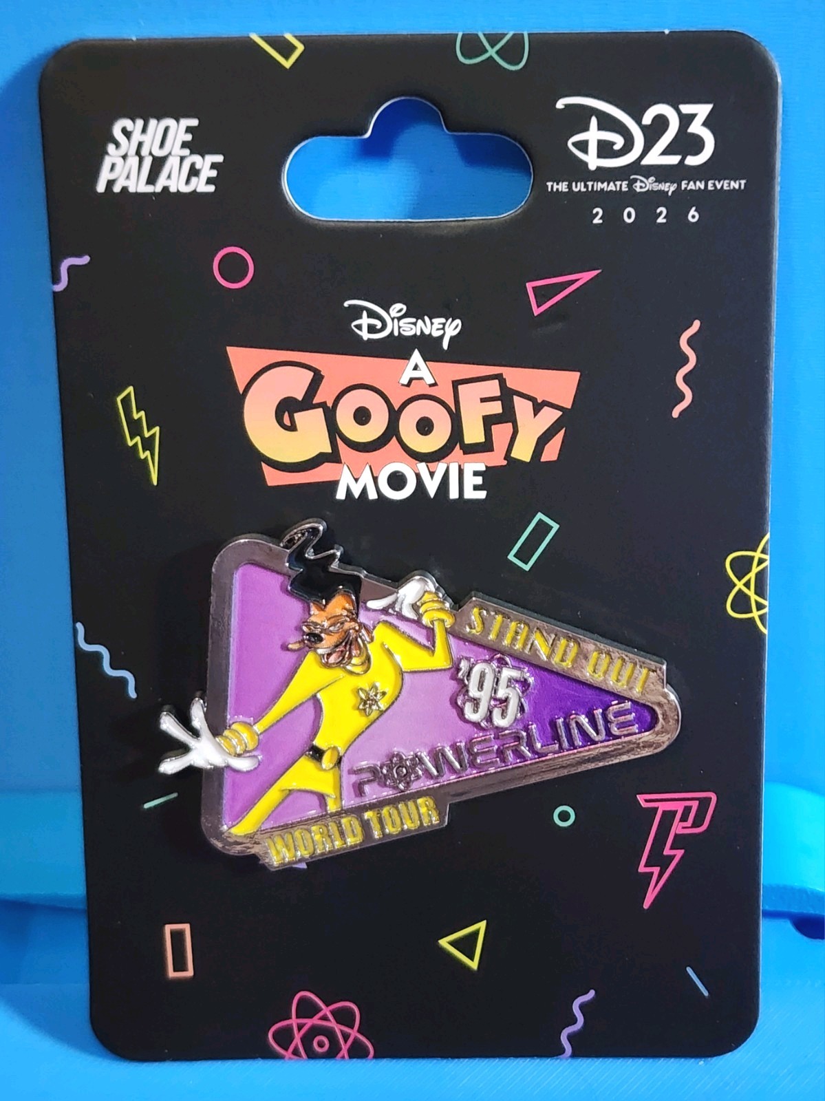2026 Disney D23 Expo Powerline Shoe Palace Exclusive Goofy Movie Pin LE 300
