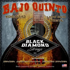 Black Diamond Strings N257L Bajo Quinto Nickel Loop End Set, .024–.074