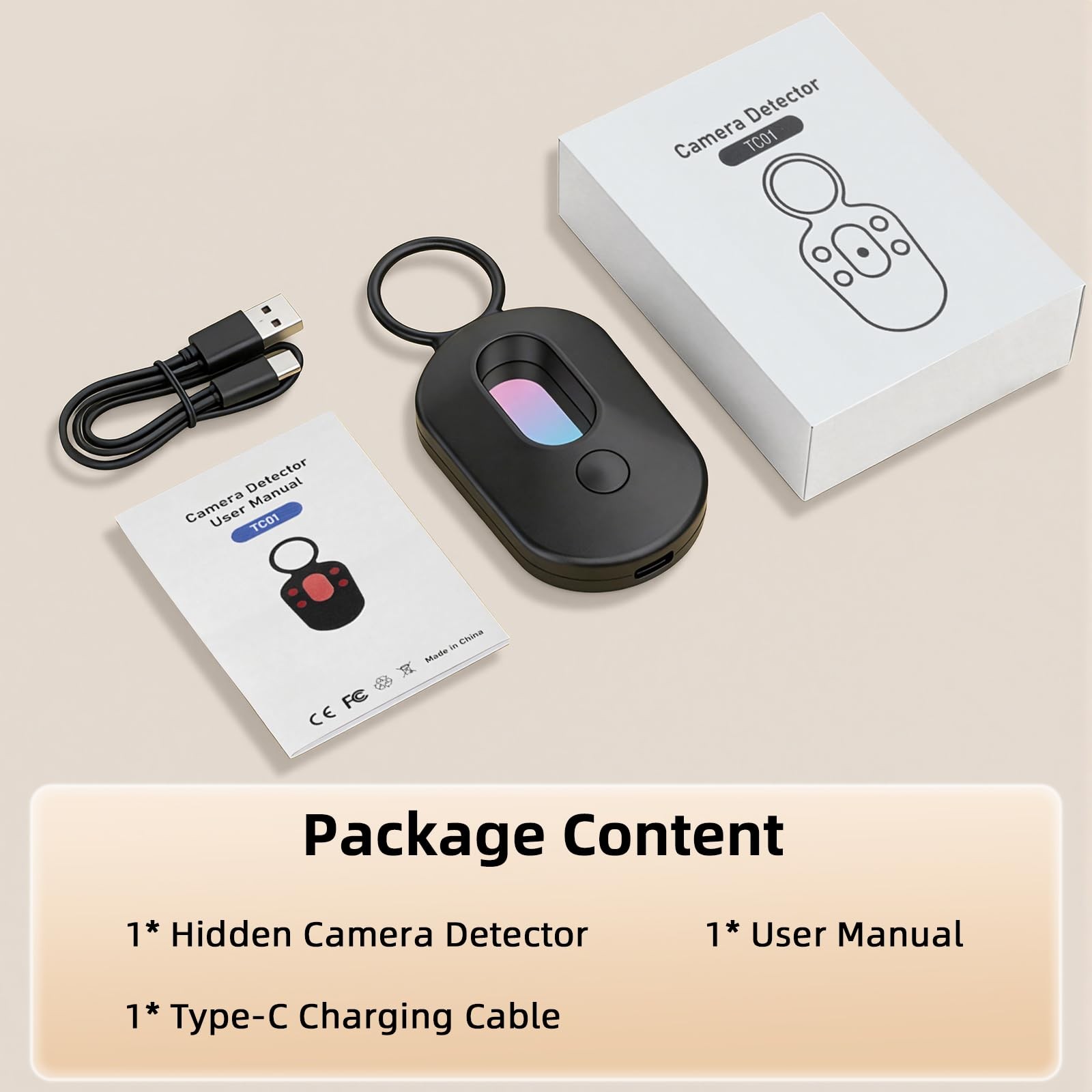Hidden Camera Detector 2026 Upgraded, Anti Spy Camera Finder Hidden Devices D