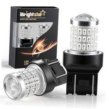 iBrightstar LED Bulb 7440 LED Brake Light Bulbs Super Bright for Rear 7443 Red