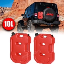 2x 10l Fuel Tank Gas Oil Petrol Storage Can Container For Off-road Atv Utv Rzr