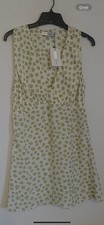 Faithful The Brand Size 8 Penne Mini Dress Green An Cream New with Tags Women's