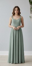 Azazie Rosaline Agave Bridesmaid Dress Womens Prom Dreamy Romantic