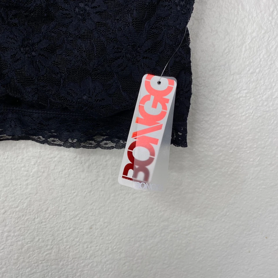 Top corto de encaje Bongo Whimigoth Fairy años 90 Y2K negro talla L nuevo con etiquetas Foto 4 de 4