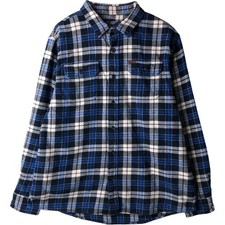 Used Orvis long-sleeved flannel check shirt men's size XL equivalent