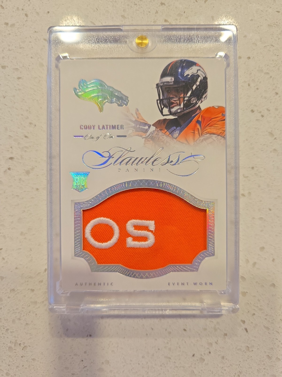 2014 Panini Flawless Rookie Patches Cody Latimer 1/1 RC Logo Denver Broncos