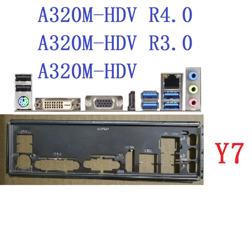 1PC Backplate For  Motherboard IO Shield   A320M HDV R3.0, A320M HDV R4.0