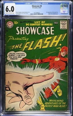 Showcase #8 - DC Comics 1957 CGC 6.0 2nd appearance of Silver Age Flash. Origin 