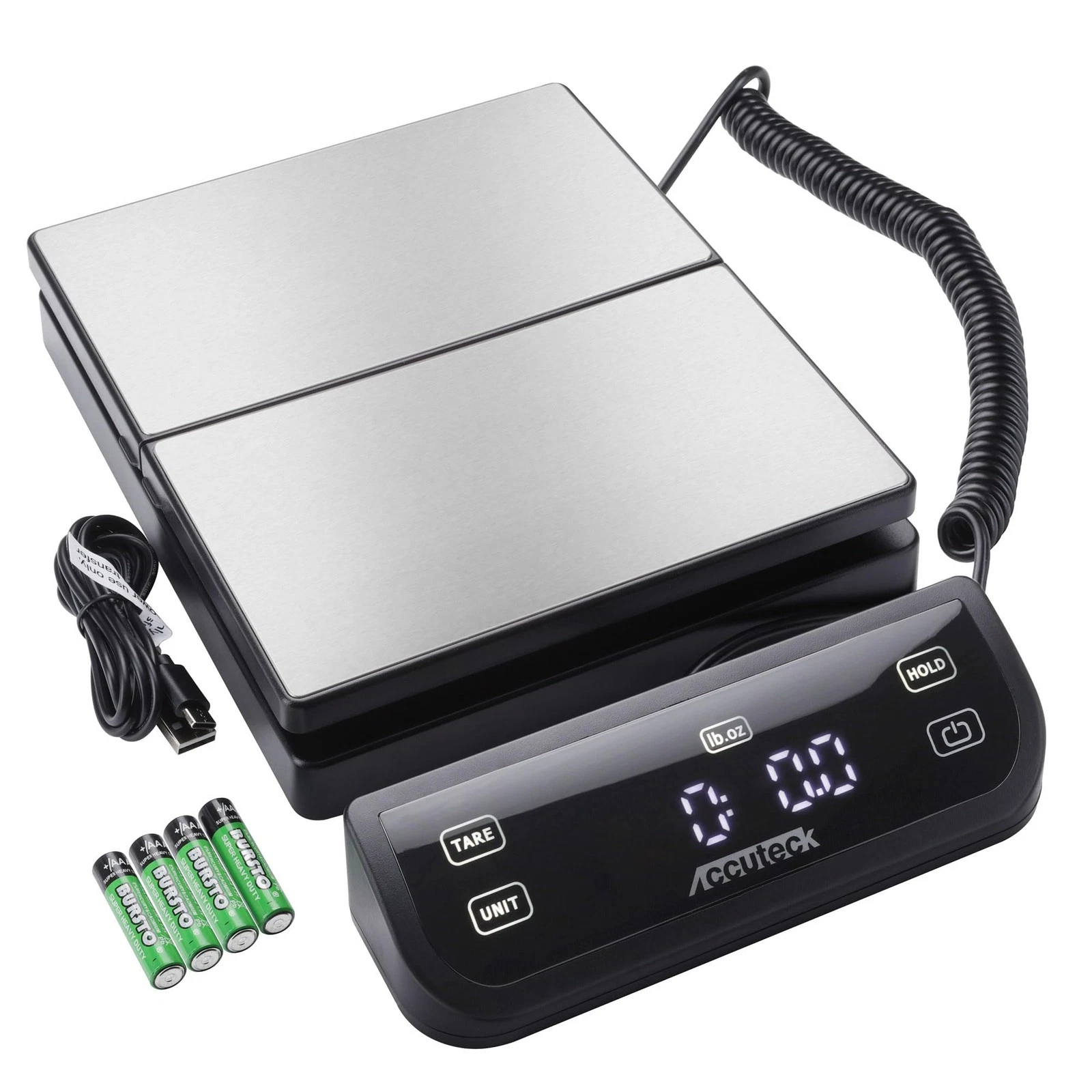 Accuteck 8880 High Accuracy Digital 150LB, Stainless Steel with Touch Screen