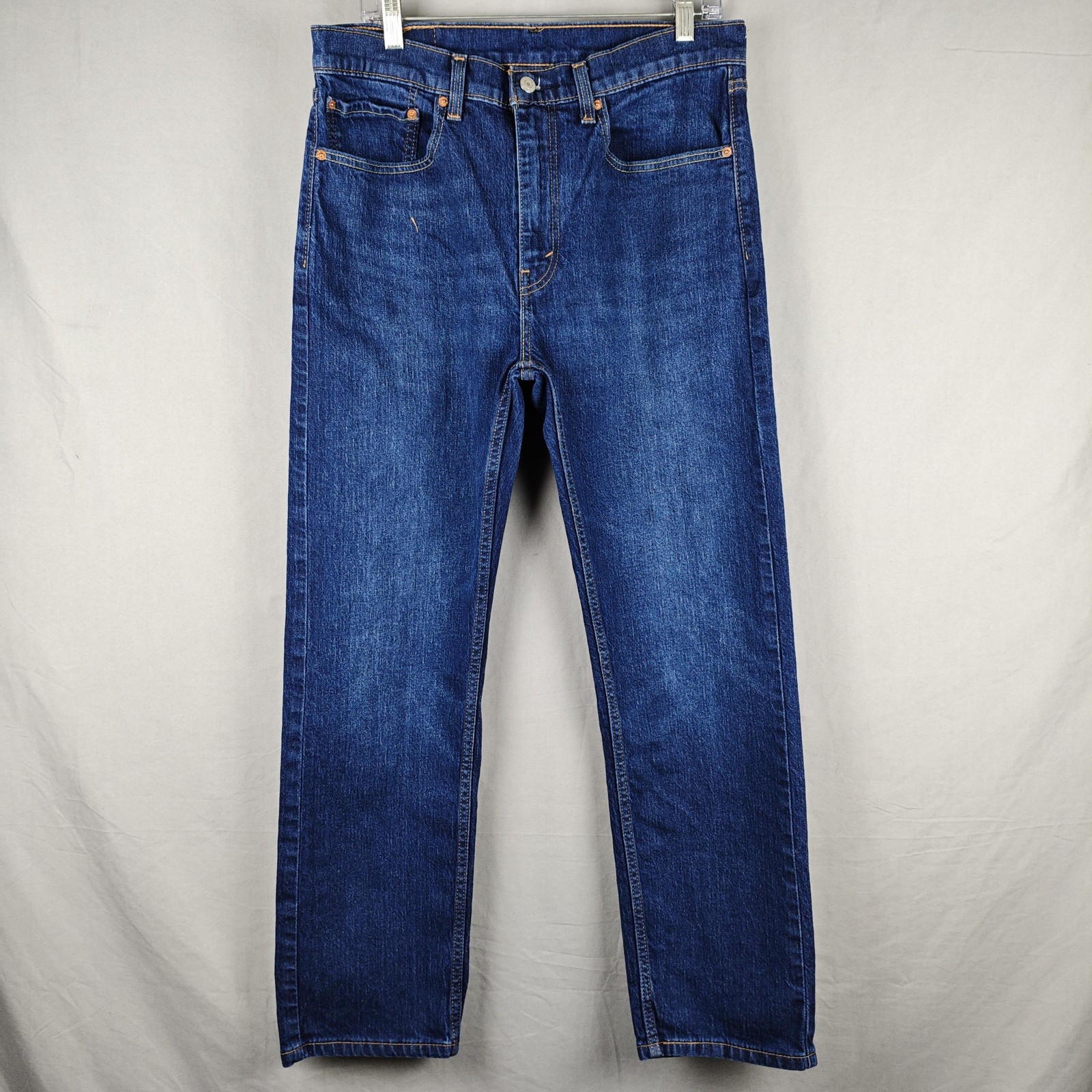 Levis 505 Jeans Mens 34x30 Blue Medium Wash Regular Fit Straight Leg Denim Pants
