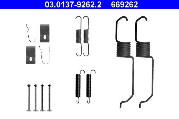 ATE ZubehöRsatz, Bremsbacken 03.0137-9262.2 FüR Ford Mazda-image