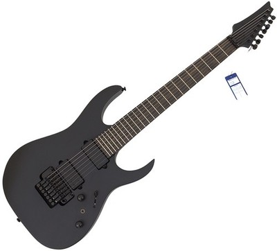 Ibanez RGRB720 Iron Label 7 String Guitar Black Flat B Stock