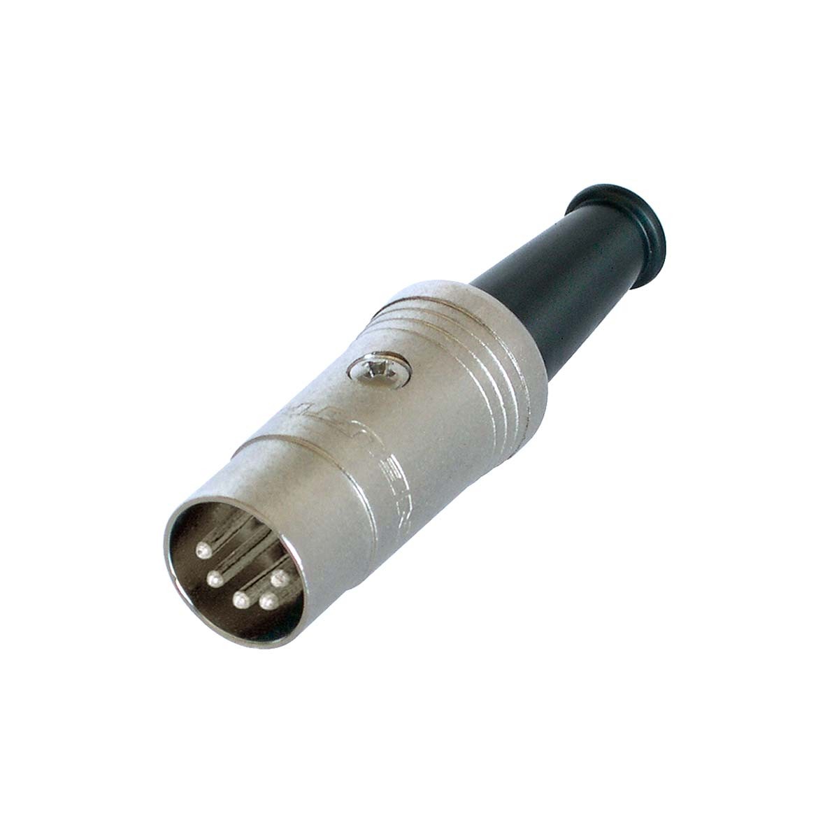 Fiche DIN 5 broches Neutrik en alliage argent pour cable audio