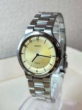 SEIKO DOLCE 8J41-6170 Quartz Vintage Men's Watch Working Slim