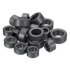 20 Pack Ferrite Toroid Cores Sets Transformer Inductor Coil Ring Black