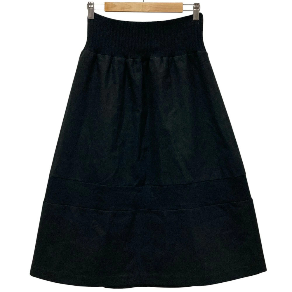 JUNYA WATANABE COMME des GARCONS Wool Midi Skirt Black Used 1999