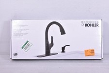 Kholer Avi Compact Pull-Down Kitchen Faucet w/ Soap Dispenser Matte Black Finish
