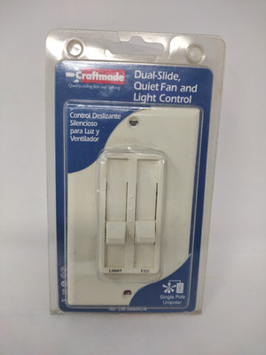 Craftmade 3-Speed Slide Fan Control 1.5A 120VAC 60Hz CM-3SSDC/A