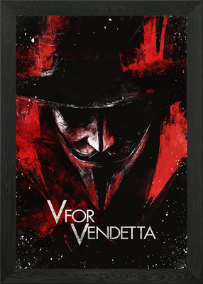 V wie Vendetta gerahmtes Wandbild Poster Leinwanddruck Bild