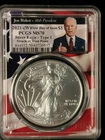 2021 (W) $1 1-oz T-1 American Silver Eagle PCGS MS70 FDOI Biden 46th President