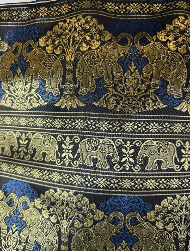 Bolso de Hombro para Mujer Hecho a Mano Ligero Elefante Compras Seda Bolso Cartera Foto 4 de 4