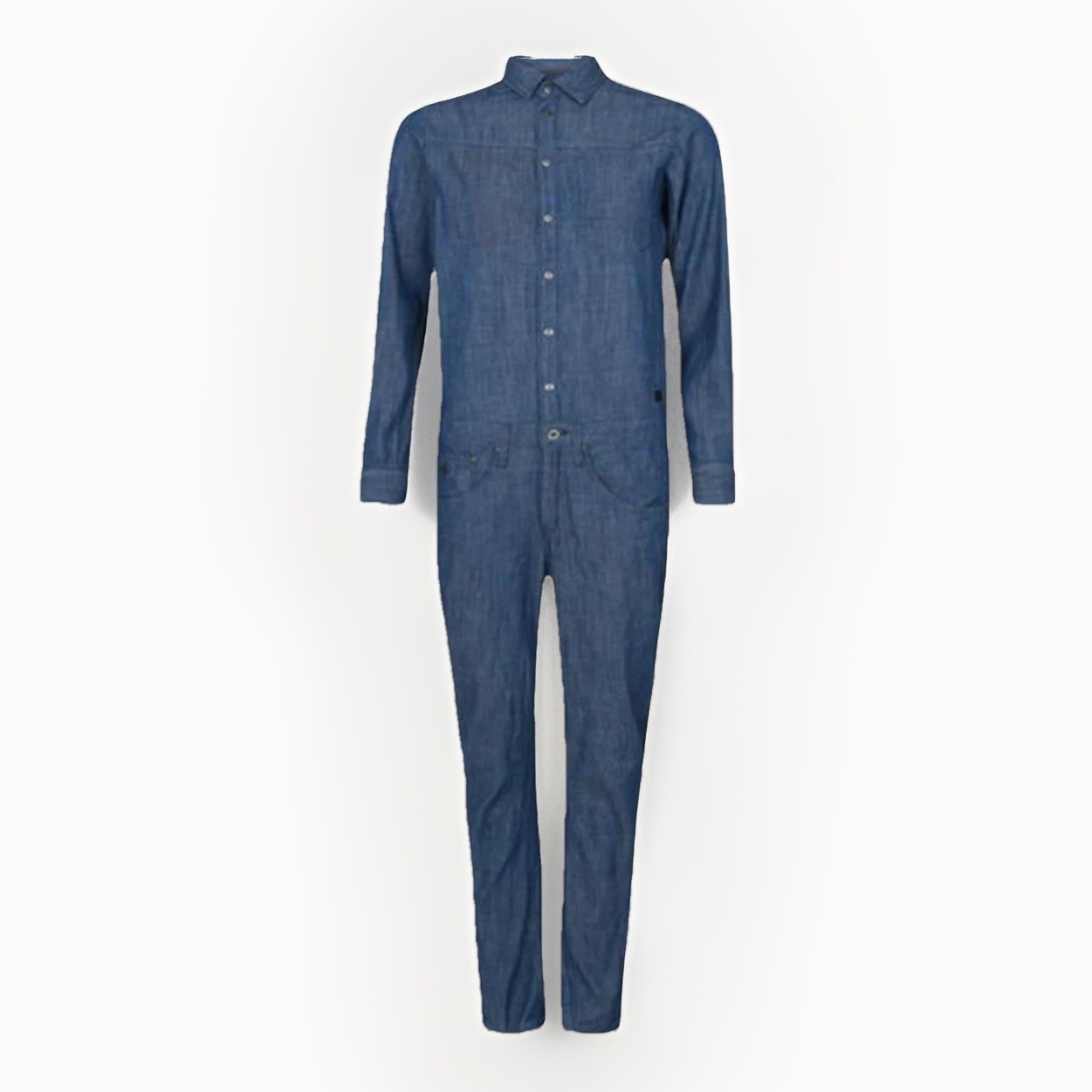 G-Star RAW ARC BOILER SUIT LT WT STRETCH DENIM MEDIUM AGED XS