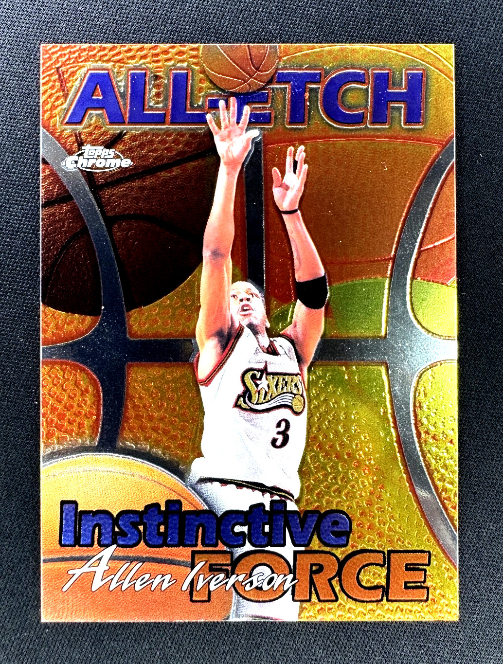 Allen Iverson 2000-01 Topps Chrome ALL-ETCH Instinctive Force#AE18🔥CLEAN🔥