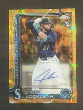 Tyler Locklear 2025 Topps Chrome RC Auto /85 Gold Orange Refractor Lava Lamp 🔥