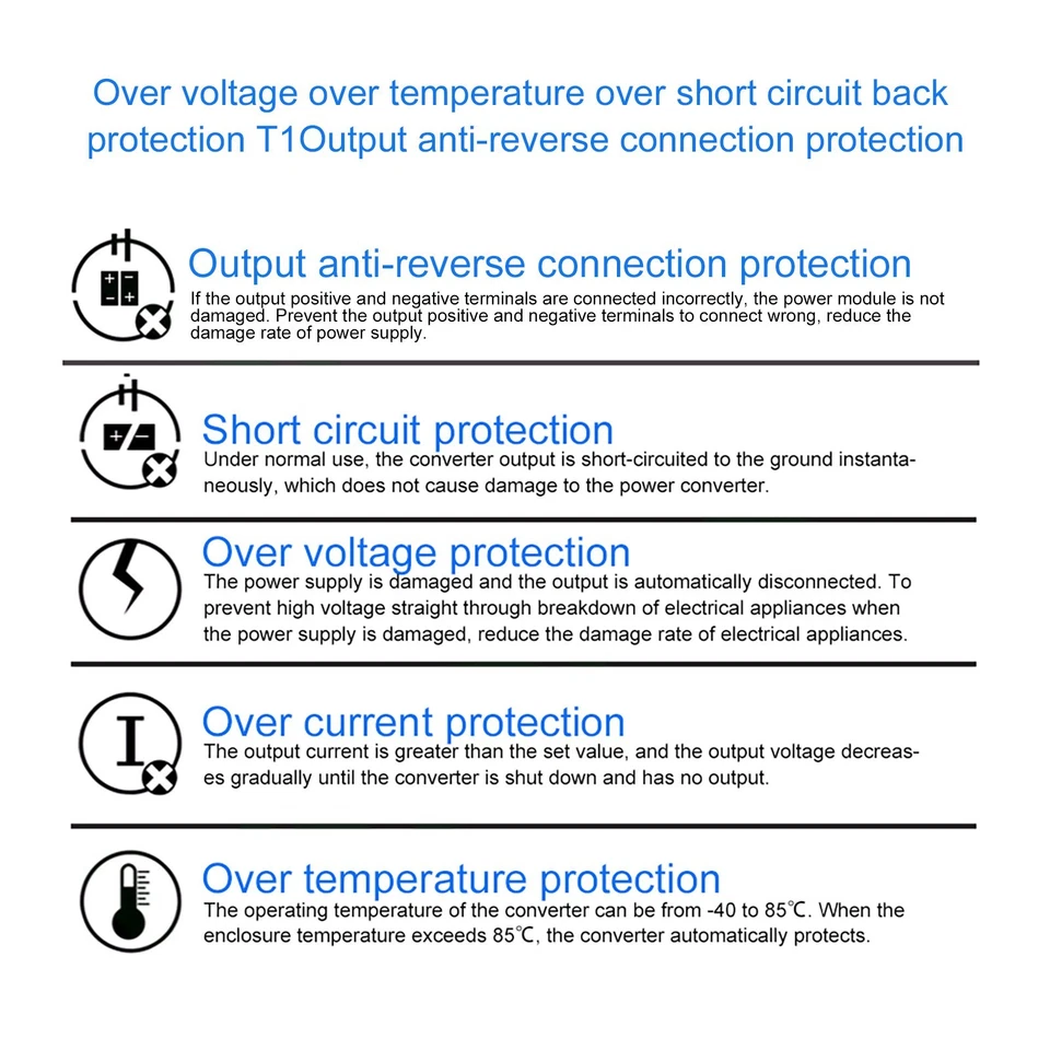 Power Converter Regulator 12V24V To 6V DC-DC Step Down Module 60W 10A Waterproof - Image 3 of 4