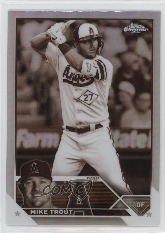 2023 Topps Chrome Sepia Refractor Mike Trout #27 0zb7