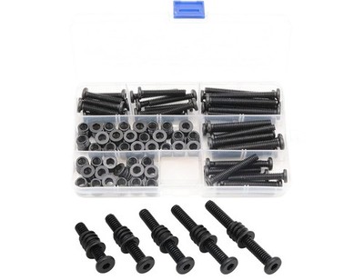 LBY 35 Sets Threaded Insert Nuts and Bolt Assortment Kit, 1/4-20 × 13mm Threaded