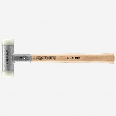 Halder Supercraft Dead Blow, Non-Rebounding Hammer with Nylon Face Inserts and S