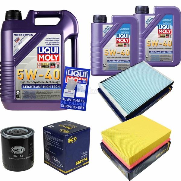 Inspektionskit Filter Liqui Moly ÖL 7L 5W-40 FüR Vw Passat 3B3 2.8 4Motion 3B6-image