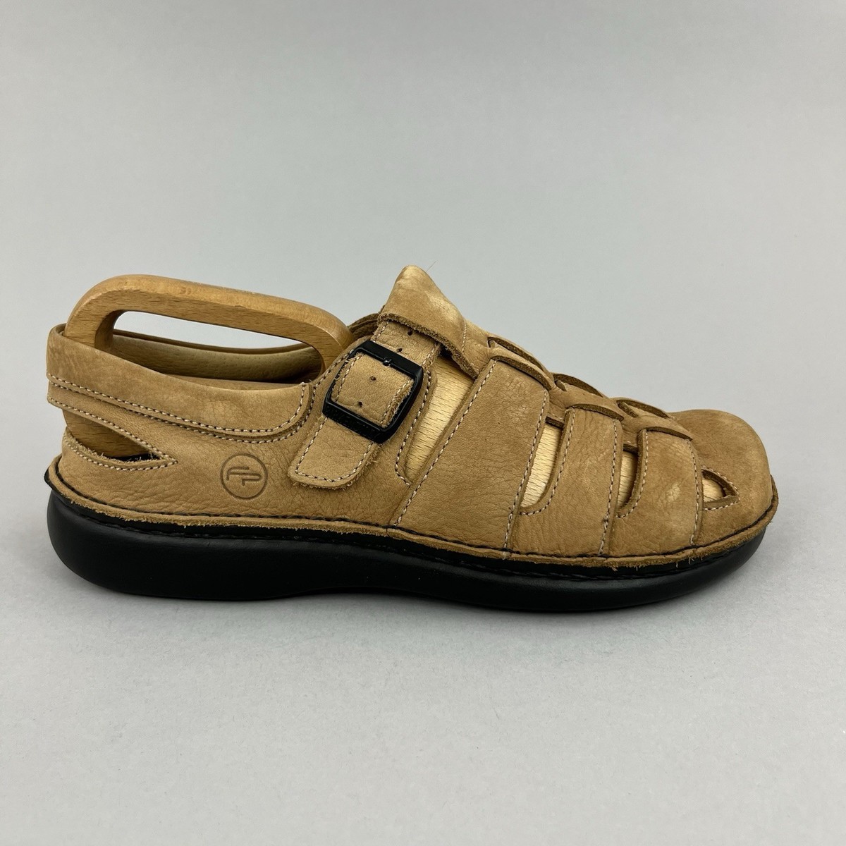 Footprints Birkenstock Merced Tan Leather Fisherman Casual Sandals