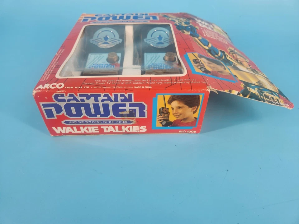 Walkie talkies arco captain power de colección en caja Foto 2 de 4
