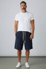 Retro Corduroy Shorts Mens XXL Blue Ribbed Boho Gorpcore Y2K Lounge Skater Beach