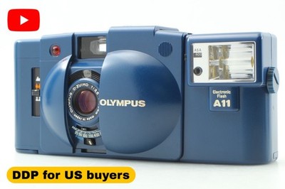 RARE [MINT] Olympus XA2 Blue 35mm Point & Shoot Film Camera A11