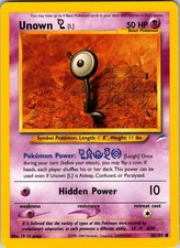 Unown [L] 086/105 Neo Destiny Pokemon LP Unlimited