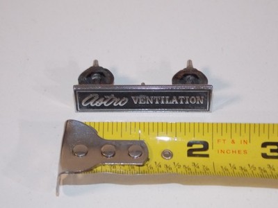 Vtg 1967 Chevy Impala Astro Ventilation Car Vehicle Door Emblem Badge 3950046