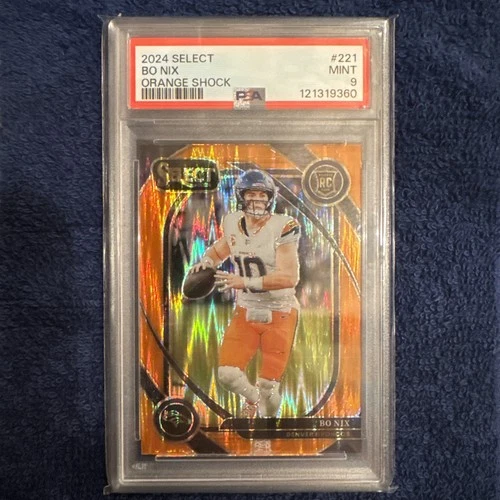 2024 Select BO NIX Orange Shock Prizm Rookie RC /399 Club Level #221 PSA 9