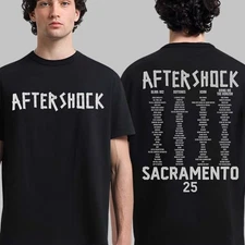 Aftershock Festival 2025 Sacramento California Tape Up Logo With Lineup Back Two