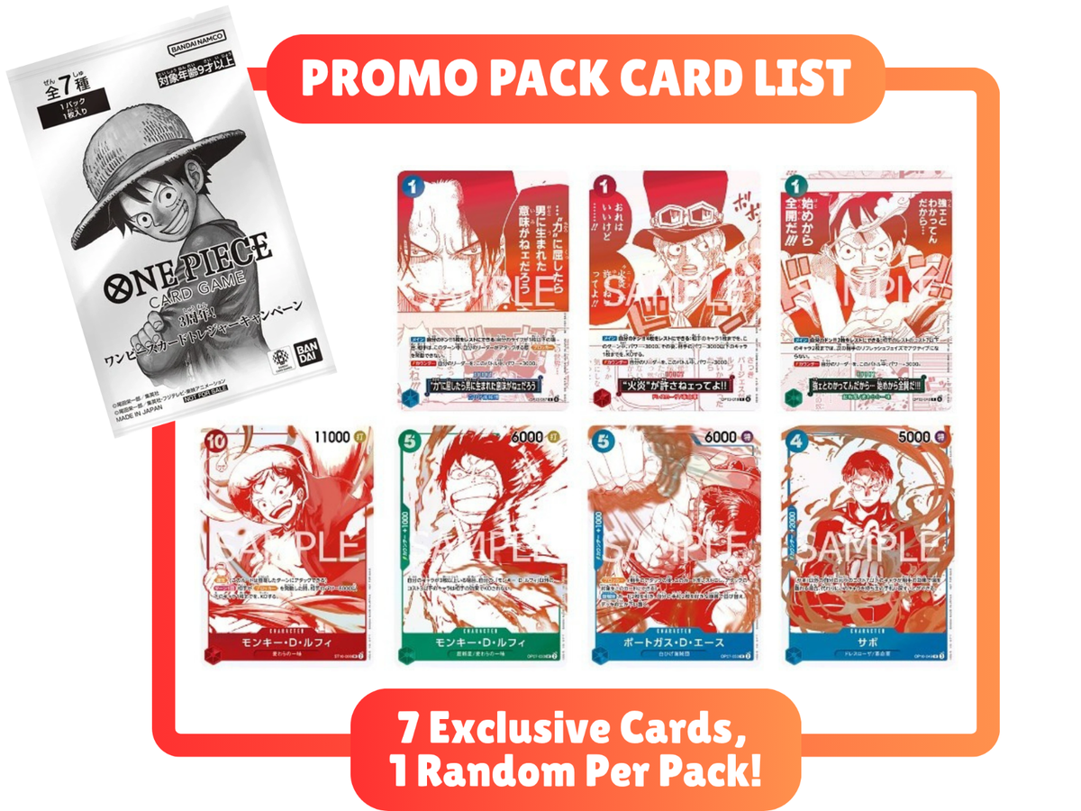 ONE PIECE 3rd Anniversary Treasure Campaign Pack Promo Card