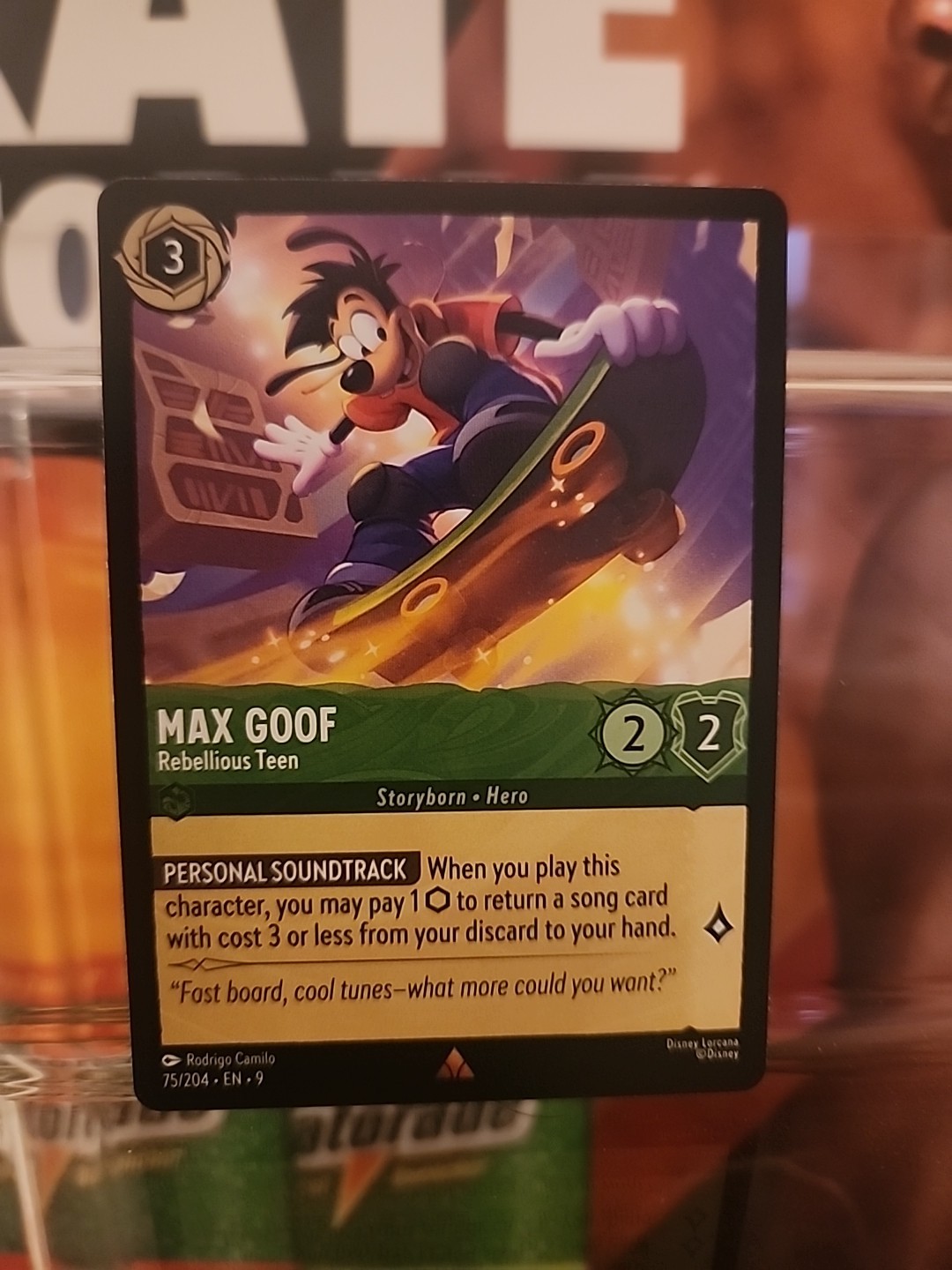 Disney Lorcana Fabled Max Goof Rebellious Teen 75/204 NM Rare