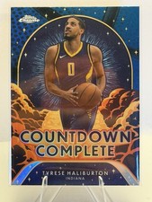 2024-25 Topps Chrome Countdown Complete Tyrese Haliburton #CC-3 Blue Refractor