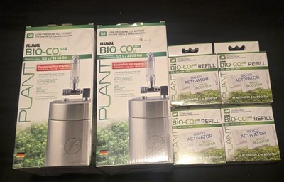 Fluval Bio-CO2 Pro Low-Pressure System, 33 US Gal 125L x2  With 4 Refills bn