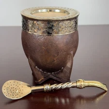 Taza/Mate Imperial Gourd High Quality  +  Straw