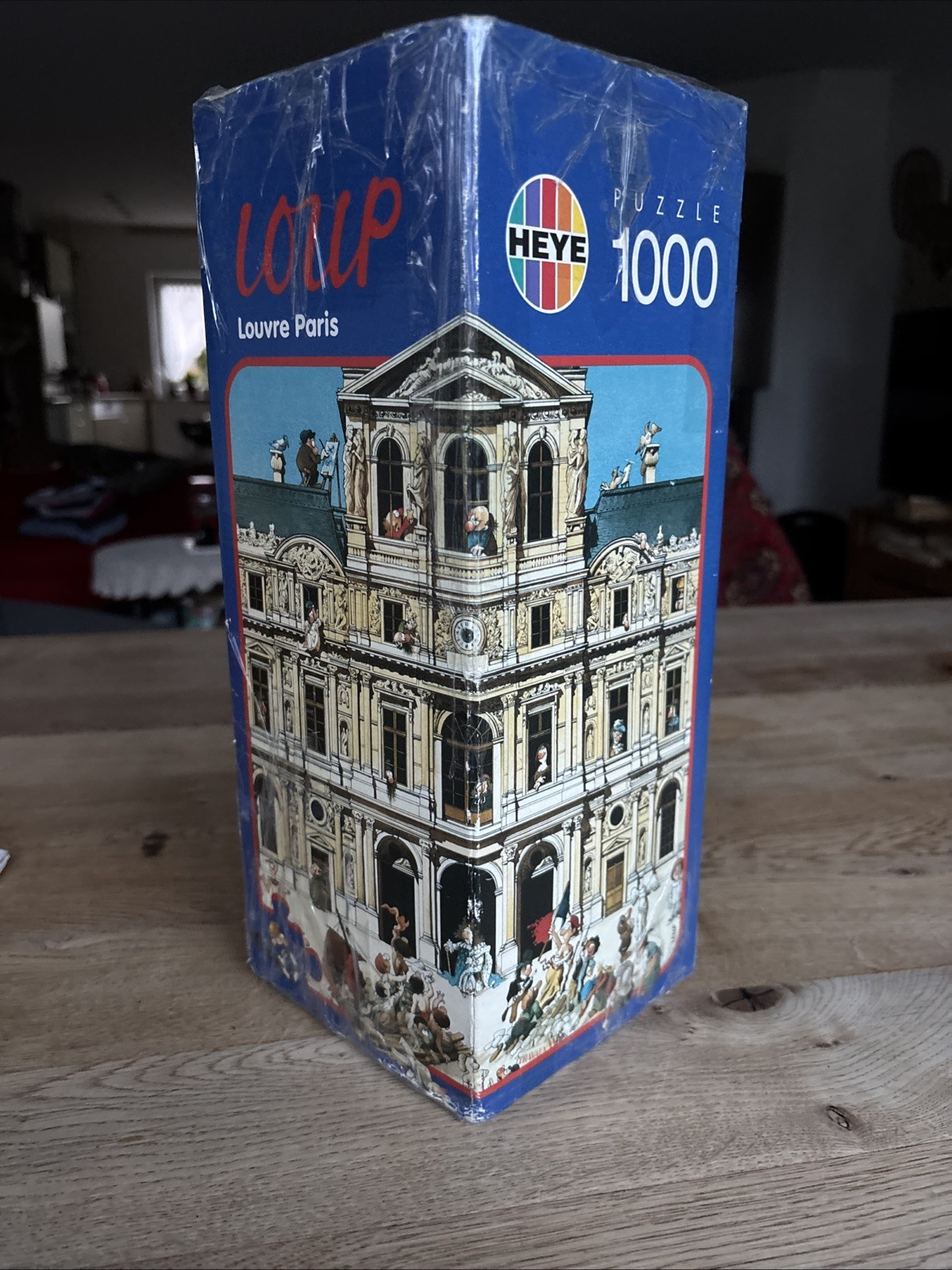 Heye Puzzle 1000 Piezas Rompecabezas Triangular Loup Louvre París 1996/1997 Vintage