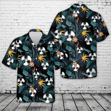 Machinist US Military Aloha Tropical Summer Hawaiian Shirt