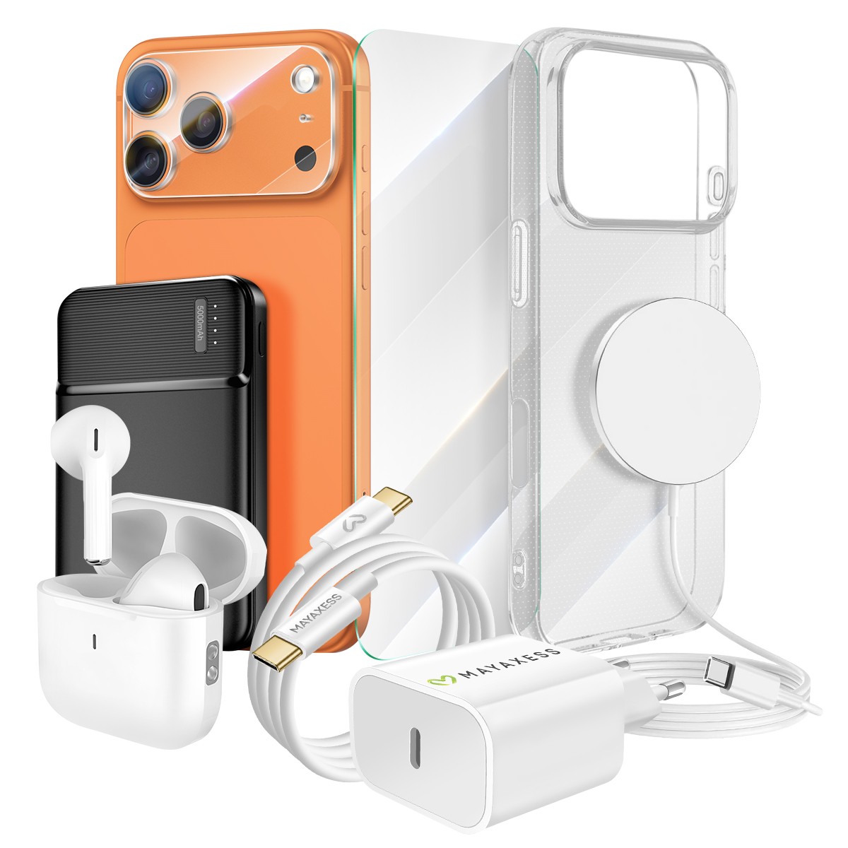 Pack iPhone 17 Pro Max Coque MagSafe Verre Trempé et Powerbank Titanum