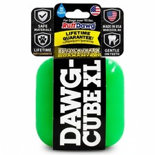 Ruff Dawg Cube XL 3.5 Indestructible Dog Toy - Heavy-Duty Rubber - Made in USA